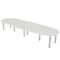 Skutchi Designs 45 in W, 120 in L, 29 in H, Engineered Wood Top, White HAR-BOVL-46119-PT-WC - alternate 1